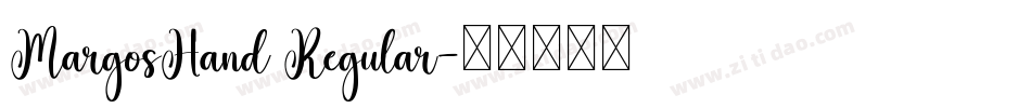 MargosHand Regular字体转换
